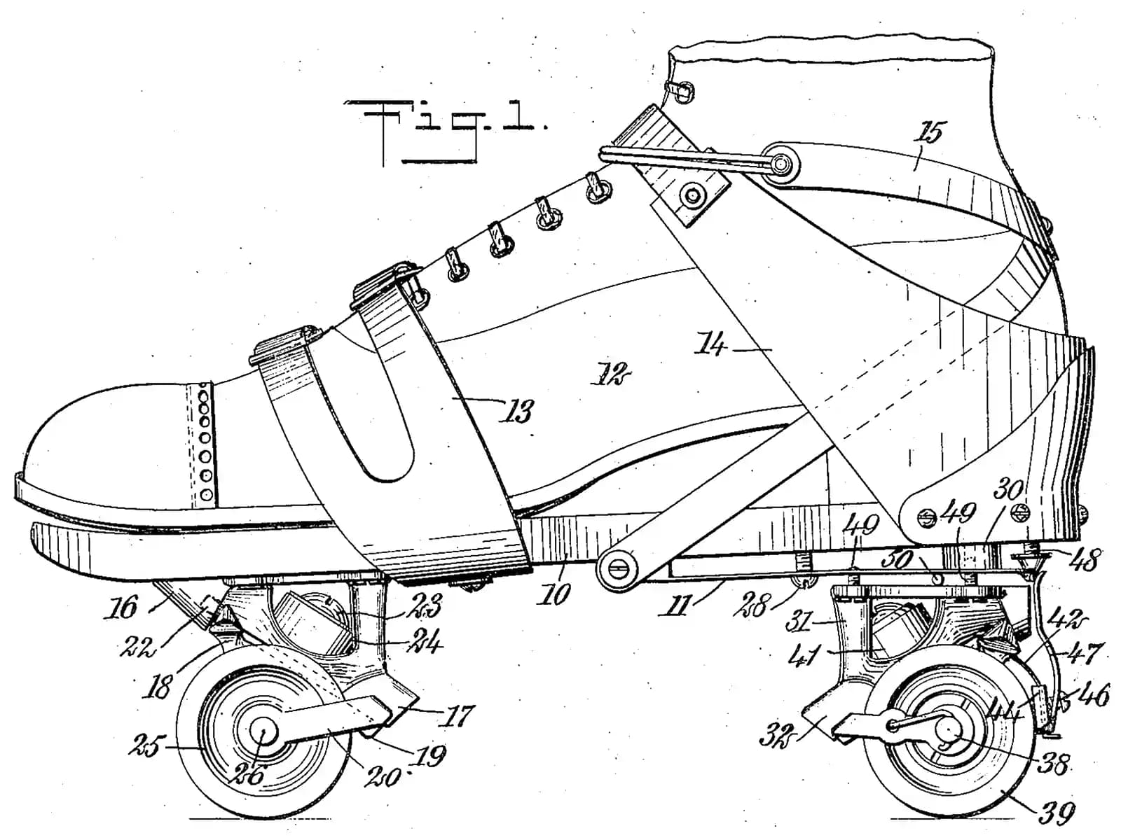 Roller derby action shot